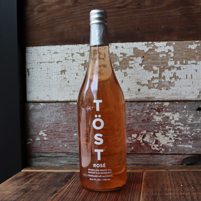 Tost NON- ALCOHOLIC Sparkling Rosé White Tea Wine New York 750ml