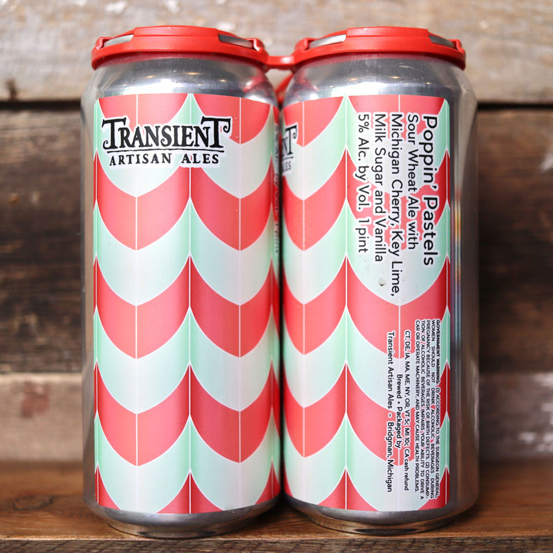 Transient Poppin' Pastels Sour Wheat Ale 16 FL. OZ. 4PK Cans