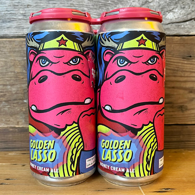 Twisted Hippo Golden Lasso Honey Cream Ale 16 FL. OZ. 4PK Cans