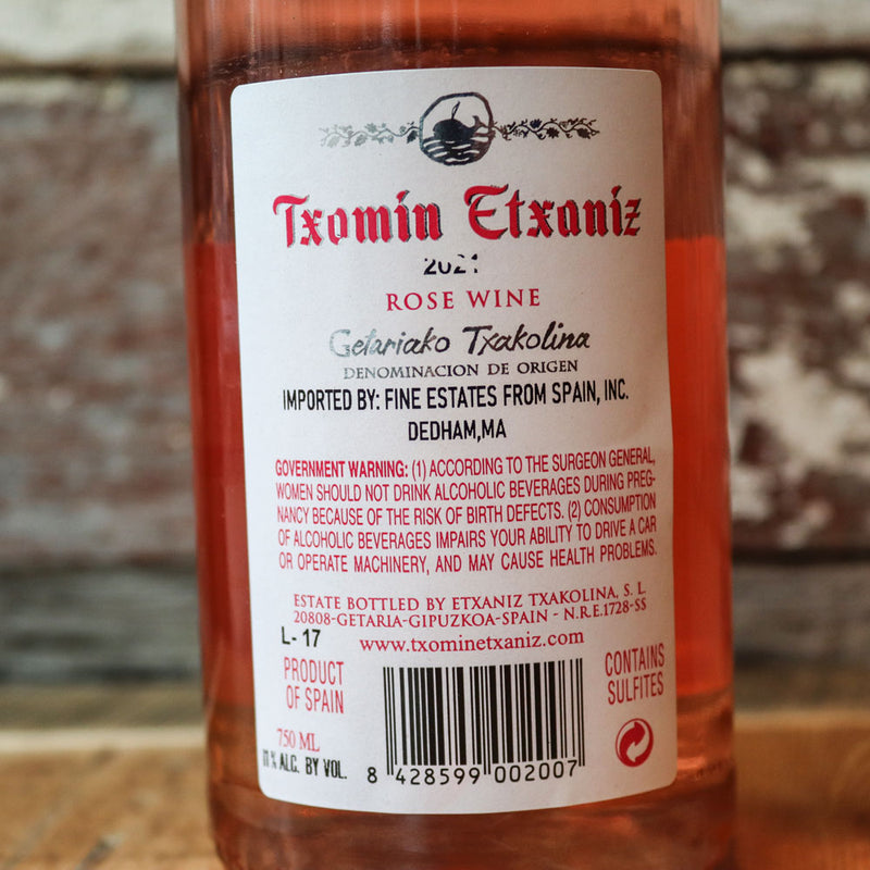 Txomin Etxaniz Getaria Rosé Txakoli Spain 750ml