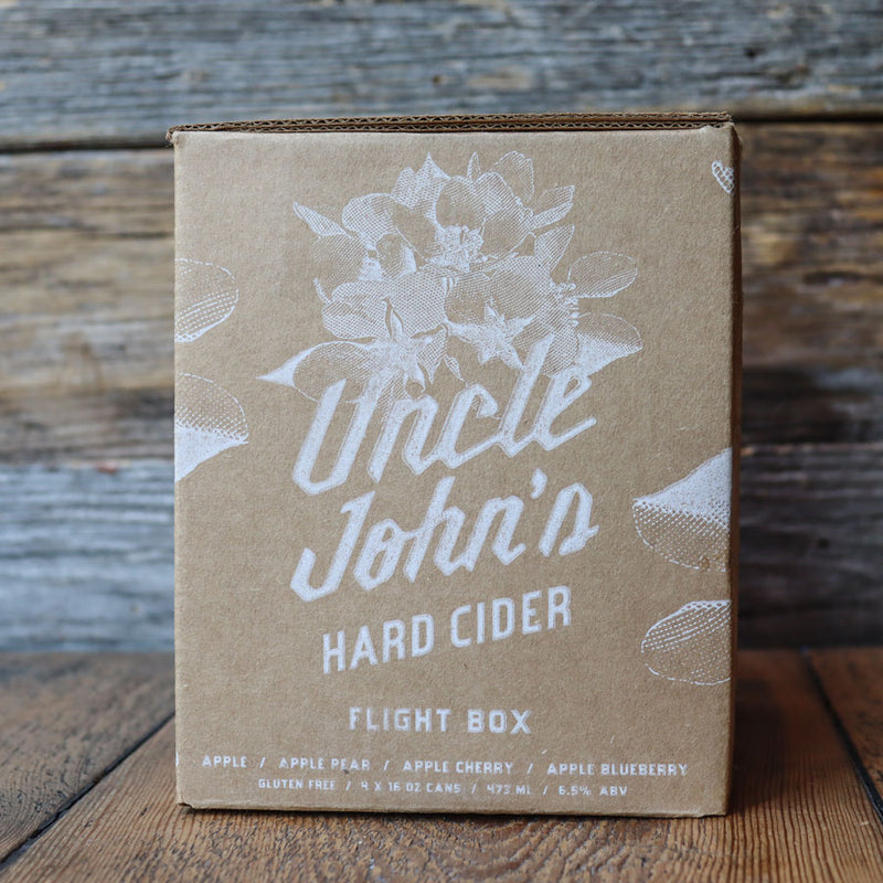 Uncle John's Hard Cider Flight Box 16 FL. OZ. 4PK Cans