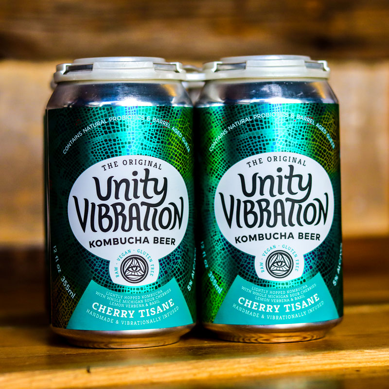 Unity Vibration Kombucha Cherry Tisane 12 FL. OZ. 4PK Cans