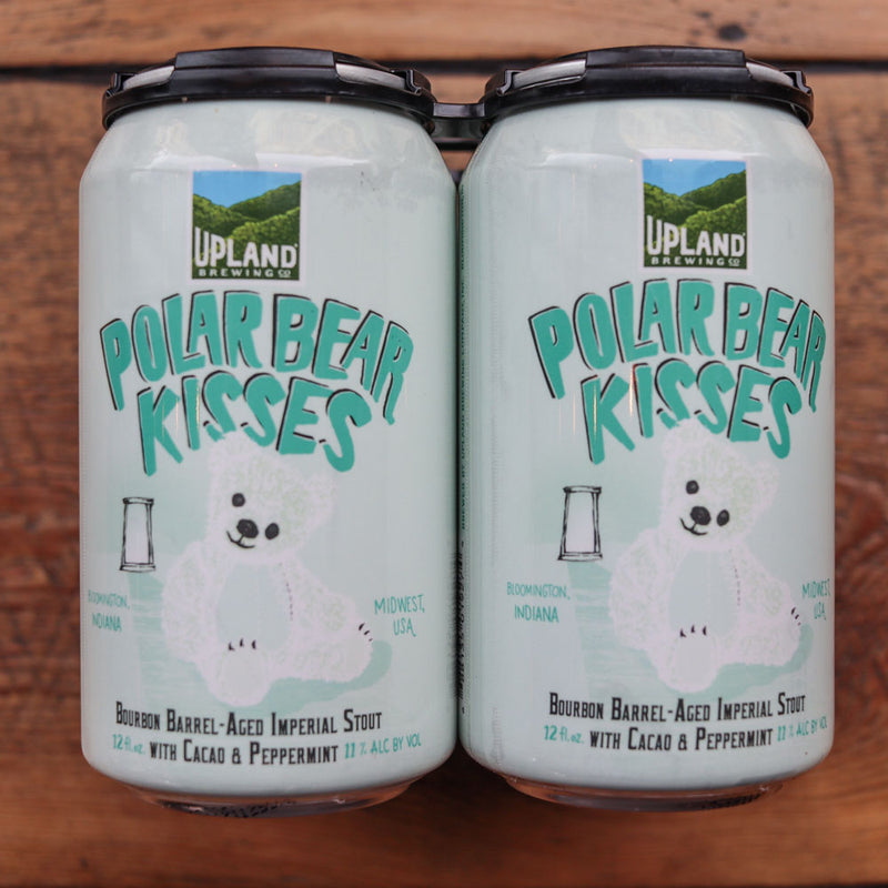 Upland Polar Bear Kisses BBA Imperial Stout With Peppermint 12FL. OZ. 4PK Cans FL. OZ. 4PK Cans