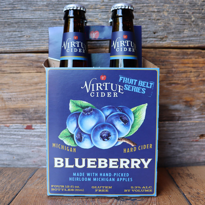 Virtue Michigan Blueberry Hard Cider 12 FL. OZ. 4PK