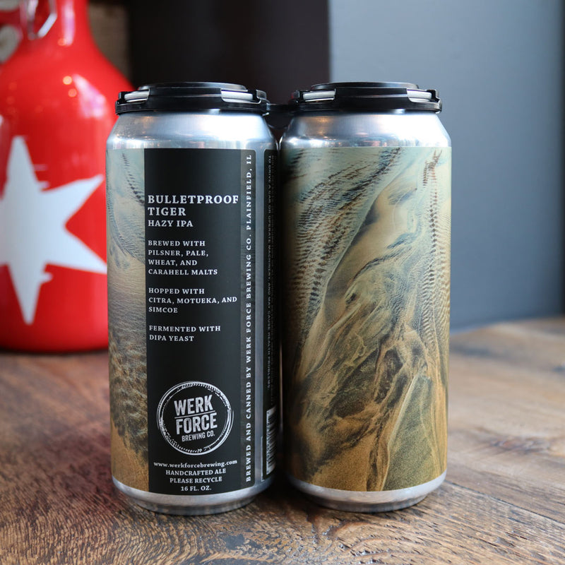 Werk Force Bulletproof Tiger Hazy IPA 16 FL. OZ. 4PK Cans