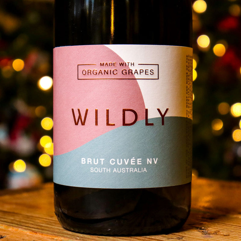 Wildly Brut Cuvee Organic Sparkling Wine Australia 750ml.