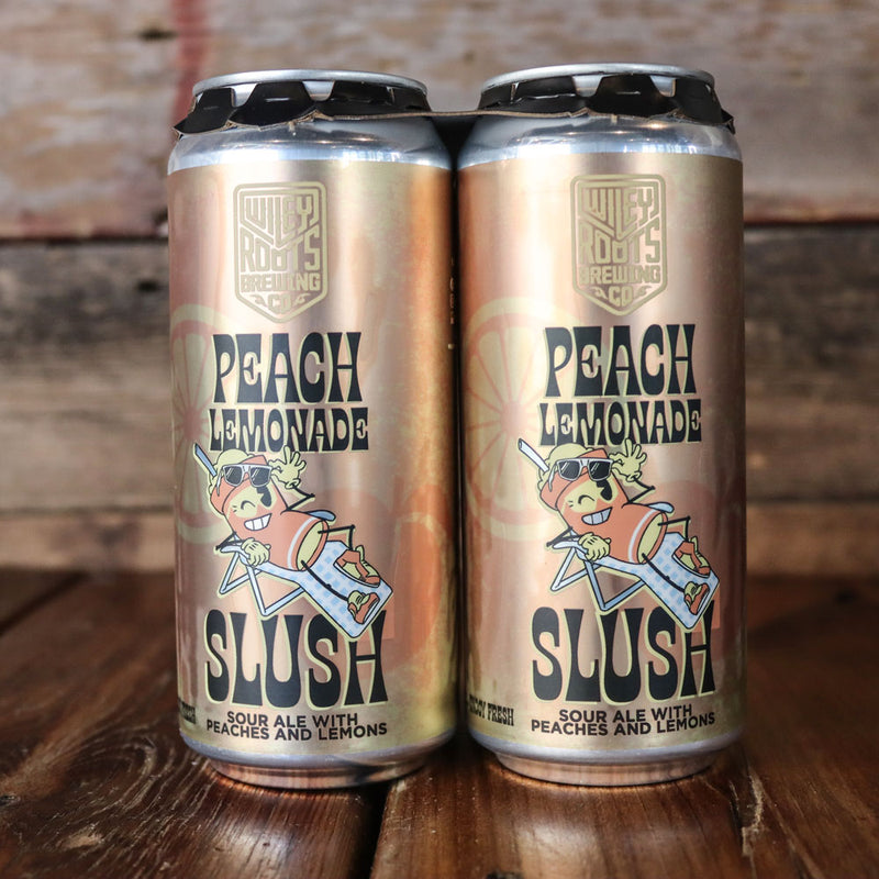 Wiley Roots Peach Lemonade Slush Sour Ale 16 FL. OZ. 4PK Cans