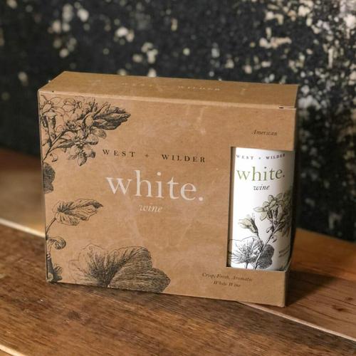 West + Wilder White Wine Napa Valley California 750ml 3PK Cans