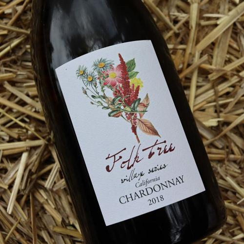 Folk Tree Village Series Chardonnay Buelton California 750ml.
