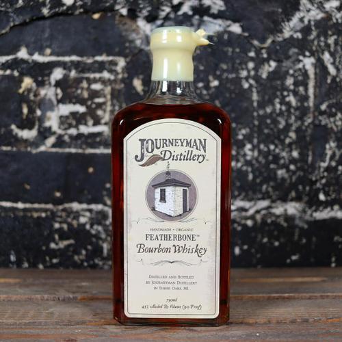 Journeyman Featherbone Bourbon Whiskey 750ml.