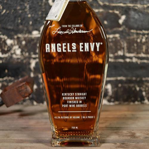 Angels Envy Bourbon Whiskey Finished in Port Wine Barrels 750ml.