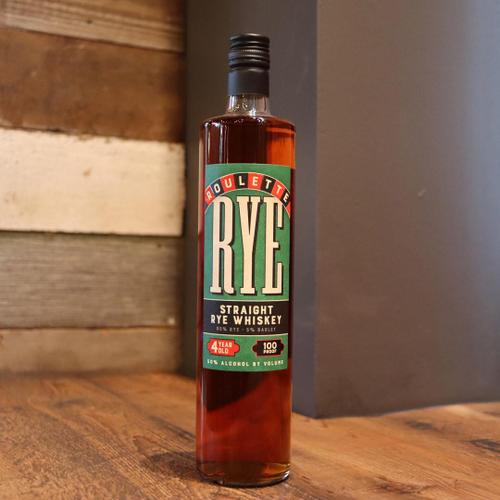 Wood & Proof Roulette Straight Rye Whiskey 100 Proof 750ml.