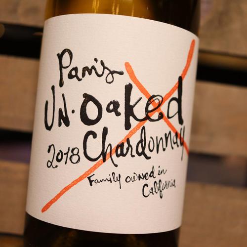 Pam's Un-Oaked Chardonnay California 750ml.