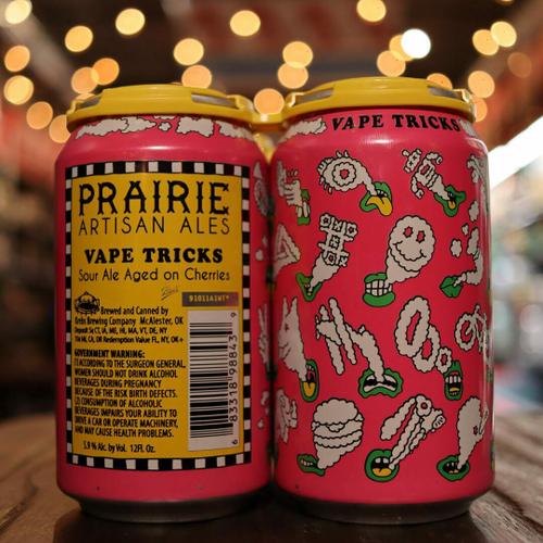 Prairie Vape Tricks Cherry Sour 12 FL. OZ. 4PK Cans