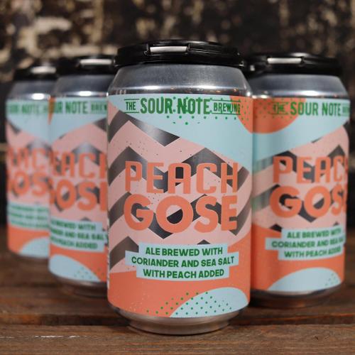 Sour Note Brewing Peach Gose 12 FL. OZ. 6PK Cans