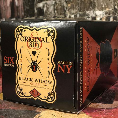 Original Sin Black Widow Cider w/Blackberries 12 FL. OZ. 6PK Cans