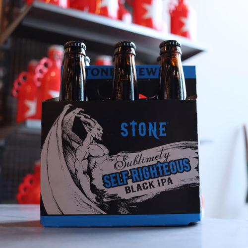 Stone Sublimely Self-Righteous Black IPA 12 FL. OZ. 6PK