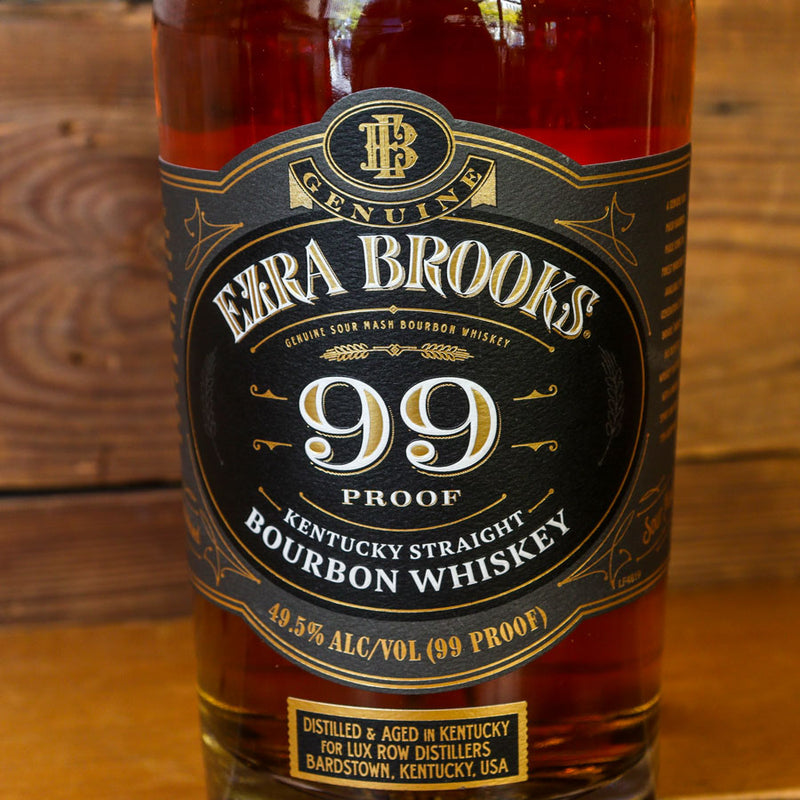 Ezra Brooks 99 Proof Bourbon Whiskey 750ml.