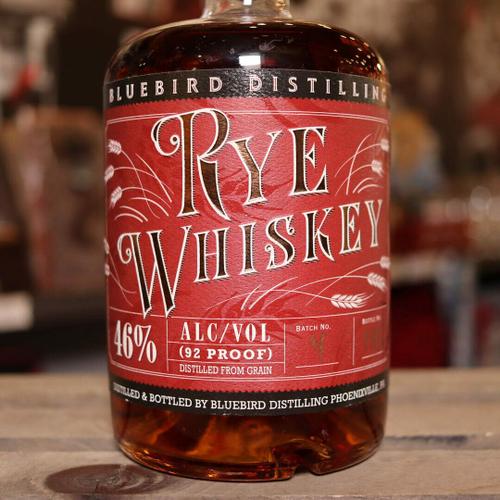 Bluebird Dist. Rye Whiskey 750 ML.