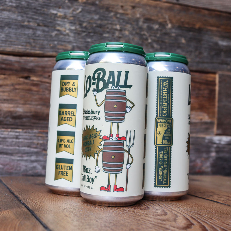 Shacksbury/Whistle Pig Lo-Ball BA Cider 16 FL. OZ. 4PK Cans