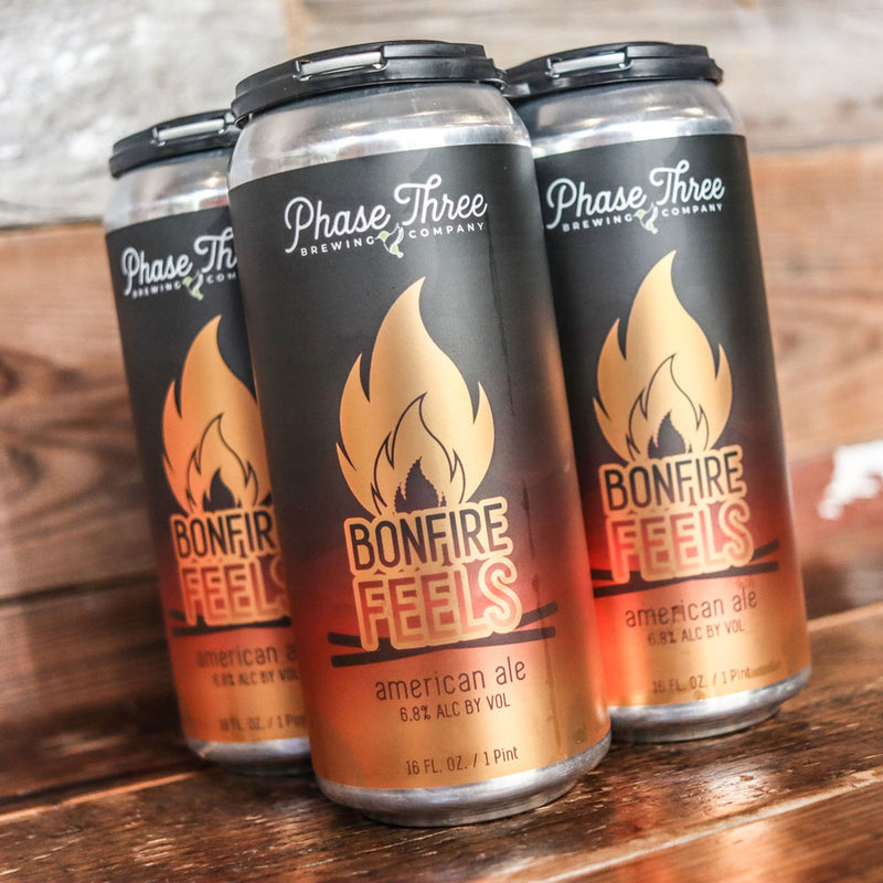 Phase Three Bonfire Feels American Ale 16 FL. OZ. 4PK Cans