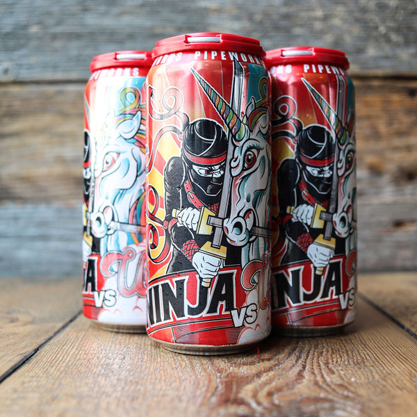 Pipeworks Ninja VS Unicorn DIPA 16 FL. OZ. 4PK Cans