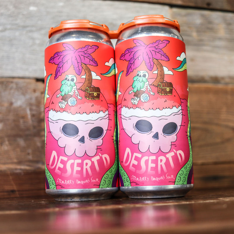 the Brewing Projekt Desert'd Strawberry Daiquiri Sour Ale 16 FL. OZ. 4PK Cans