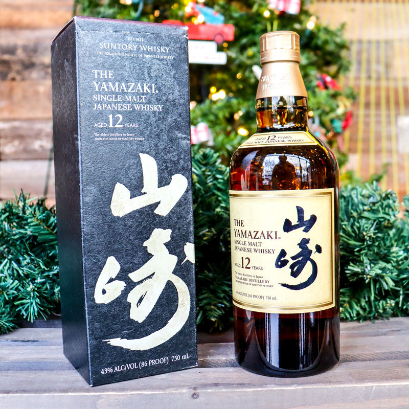 The Yamazaki Single Malt 12 Year Japanese Whisky 750ml.