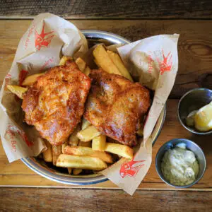 taproom fish and chips square