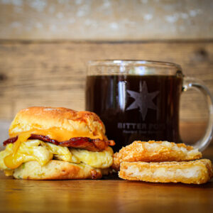 bacon egg and cheese biscuit breakfast combo