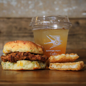 crispy spicy chicken biscuit breakfast combo